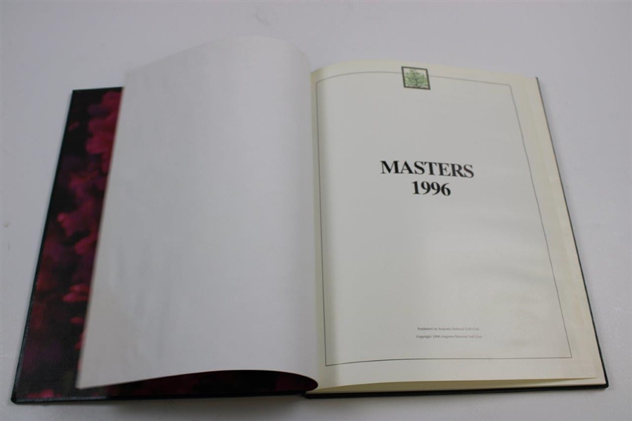 1996 Masters Tournament Green Annual Book - Nick Faldo Winner