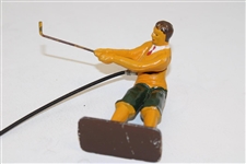 Cable Operated Swinging Golfer w/Original Box & Four (4) Steel Golf Balls