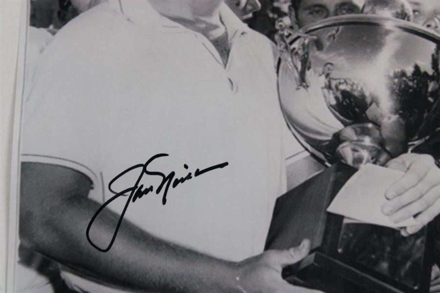 Jack Nicklaus Signed 1959 Flint Open Low Amateur Photo JSA ALOA