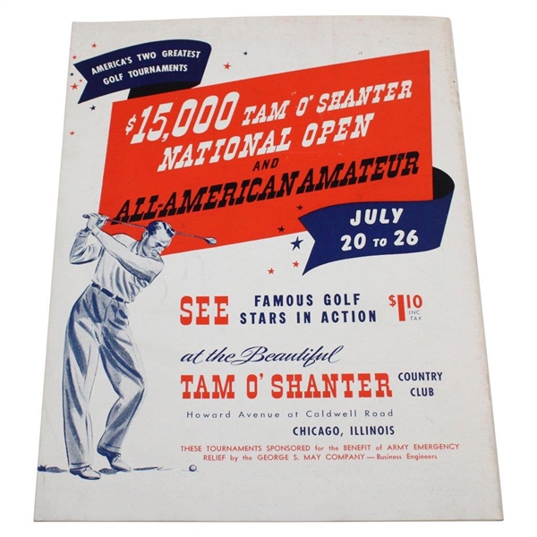 1942 Hale America National Open at Ridgemoor CC Program - Ben Hogan Winner