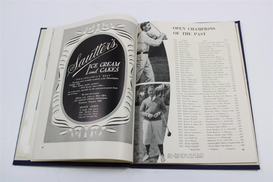 Byron Nelson Signed 1939 US Open at Philadelphia CC Program w/'Winner 1939' JSA ALOA
