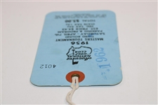 1956 Masters Tournament Third Round Saturday Ticket #4012 - Jack Burke Winner