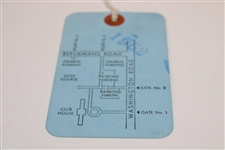 1956 Masters Tournament Third Round Saturday Ticket #4012 - Jack Burke Winner