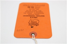 1955 Masters Tournament Third Round Saturday Ticket #2177 - Cary Middlecoff Winner