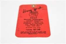 Doug Ford Signed 1957 Masters Tournament Fourth Round Sunday Ticket #4465 JSA ALOA