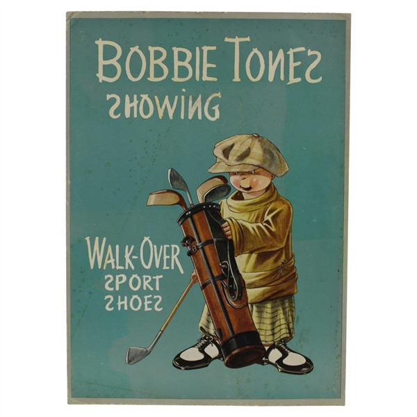 Vintage Bobby Jones Showing Walk- Over Sport Shoes Advertisement w/Cutouts