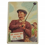 Ben Hogan New Golf King 1954 Topps Scoops #129 Golf Card