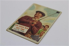 Ben Hogan 'New Golf King' 1954 Topps Scoops #129 Golf Card