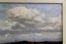 Original Golf Links Oil Painting On Canvas by Artist Alfred Parsons (1847-1920)