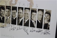 Palmer, Nicklaus, Watson, & 16 US Ryder Cup Captains Multi-Signed Framed Print JSA ALOA