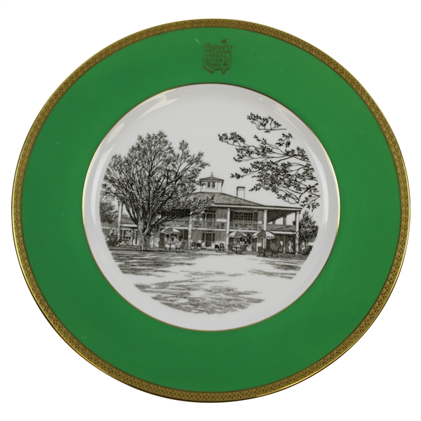 Augusta National Clubhouse Wedgwood Bone China Ltd Ed Plate #114 - Gifted to Bobby Jones' Son Robert Tyre III
