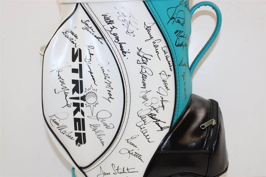 1992 Bank One Senior Classic Signed Mini Golf Bag (18 Major Champions) JSA ALOA