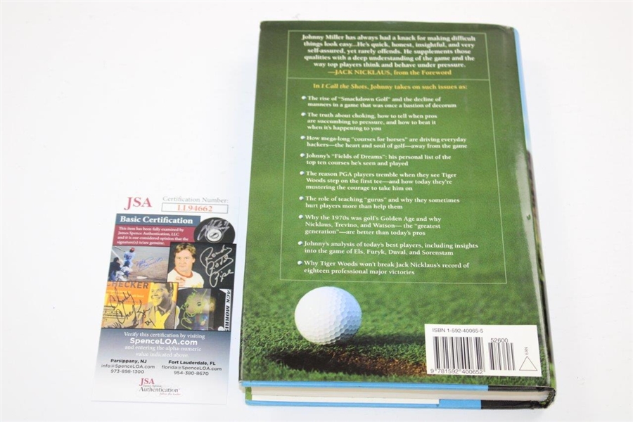 Johnny Miller Signed 'I Call The Shots' First Ed. Book JSA COA