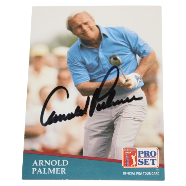 Arnold Palmer Signed Pro Set Card JSA ALOA