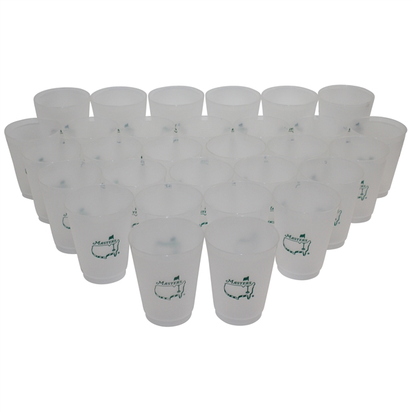 Thirty-One (31) Masters Tournament Plastic Drinking Cups 