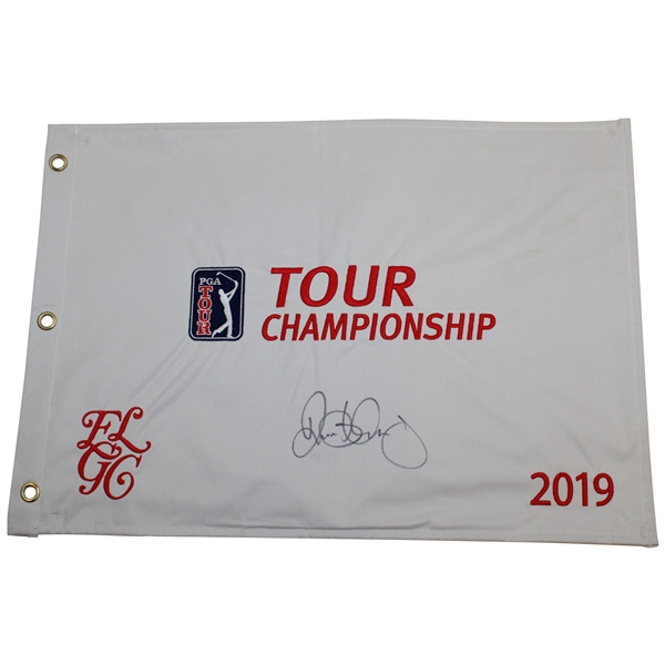 Rory McIlroy Signed 2019 Tour Championship Embroidered Flag JSA ALOA