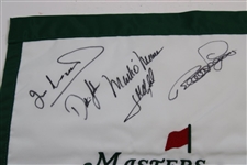 Jack Nicklaus, Gary Player & 15 other Champs Signed Masters Garden Flag JSA ALOA