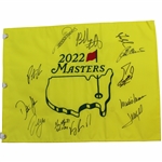 2022 Masters Flag Signed by Dustin Johnson, Ben Crenshaw & 10 other Champs JSA ALOA