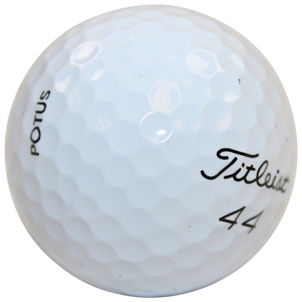 President Barack Obama Signed Titleist POTUS 44 Logo Golf Ball JSA FULL #XX59789