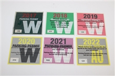 Lot of 6 Masters Patron Parking Passes