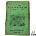 1865 Blacks Guide to Edinburgh 1st Edition by Adam & Charles Black - Bruntsfield Links & Rules Content 