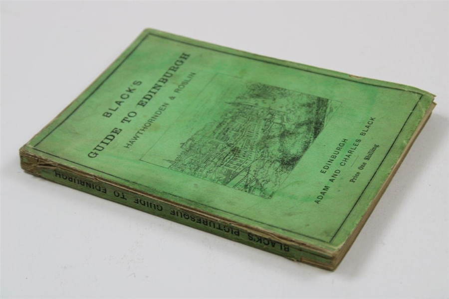 1865 'Black's Guide to Edinburgh' 1st Edition by Adam & Charles Black - Bruntsfield Links & Rules Content 