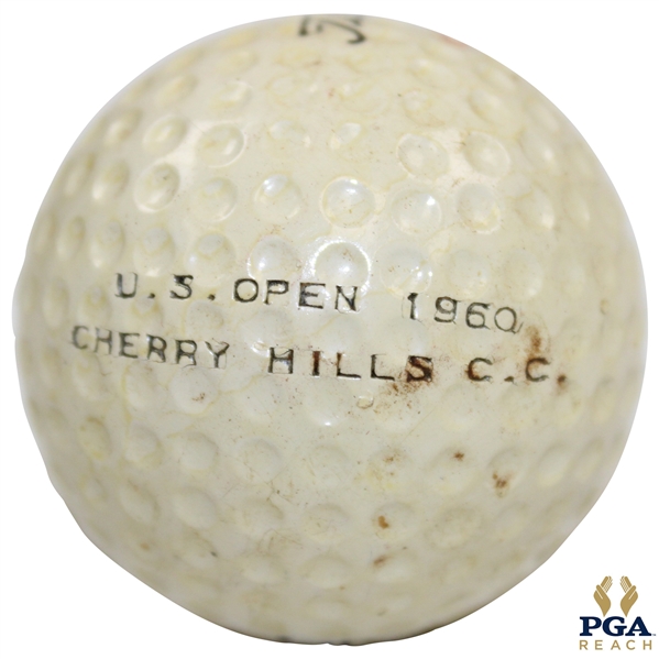 1960 U.S. Open at Cherry Hills Country Club Titleist Logo Golf Ball - Arnold Palmer Win