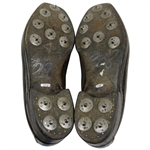 President Dwight D. Eisenhower's Personal Worn Brown & White Golf Shoes 
