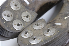 President Dwight D. Eisenhower's Personal Worn Brown & White Golf Shoes 
