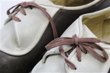 President Dwight D. Eisenhower's Personal Worn Brown & White Golf Shoes 