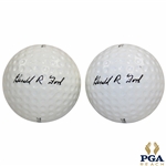 Pair of President Gerald Fords Personal Spalding Top-Flite Golf Balls