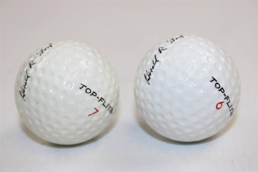 Pair of President Gerald Ford's Personal Spalding Top-Flite Golf Balls
