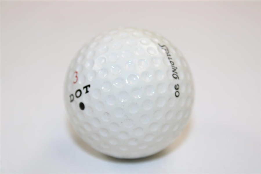 President Richard Nixon's Personal Spalding 90 Black Dot 3 Golf Ball