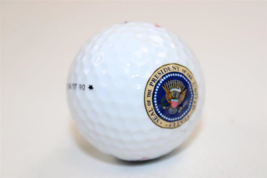 President George H.W. Bush Personal Titleist Presidential Seal Golf Ball