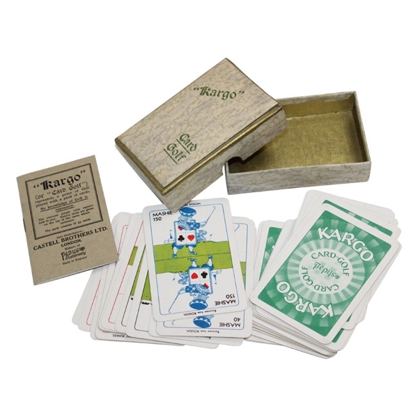 Five(5) Golf Themed Card Games With Decorative Card Box