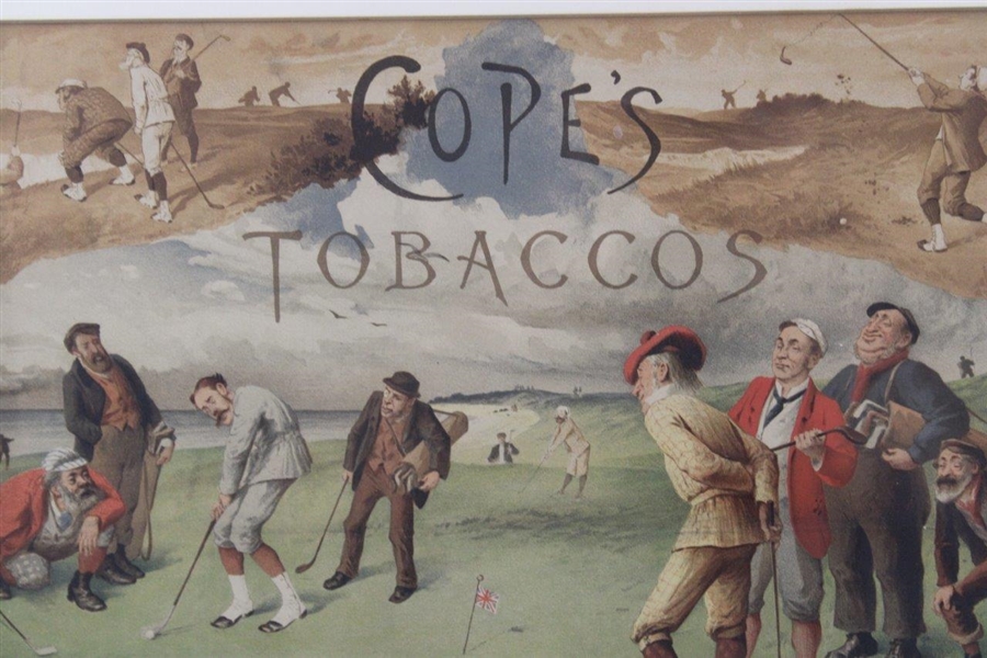 Original 'Copes Tobacco' Wood Framed & Matted Colour Lithograph by George Pipeshank
