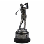 1936 Silver Plated Golfer on Plinthe w/Engraved Silver Band - Winner of 3rd Flight