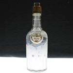 Circa 1910-1911 Hawkes Cut Glass Whiskey Decanter w/Bone China Rum Label - 11 ½” tall