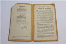 1929 'Golf Clubs and How To Use Them' Booklet by Waltern Hagen