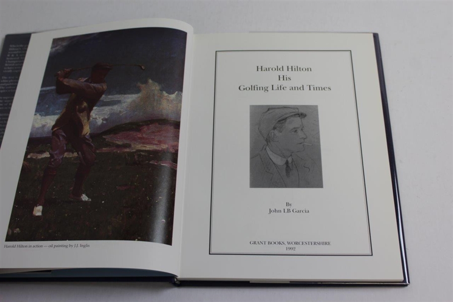 Harold Hilton: His Golfing Life and Times' 1992 Ltd Ed #173/750 Book by John LB Garcia