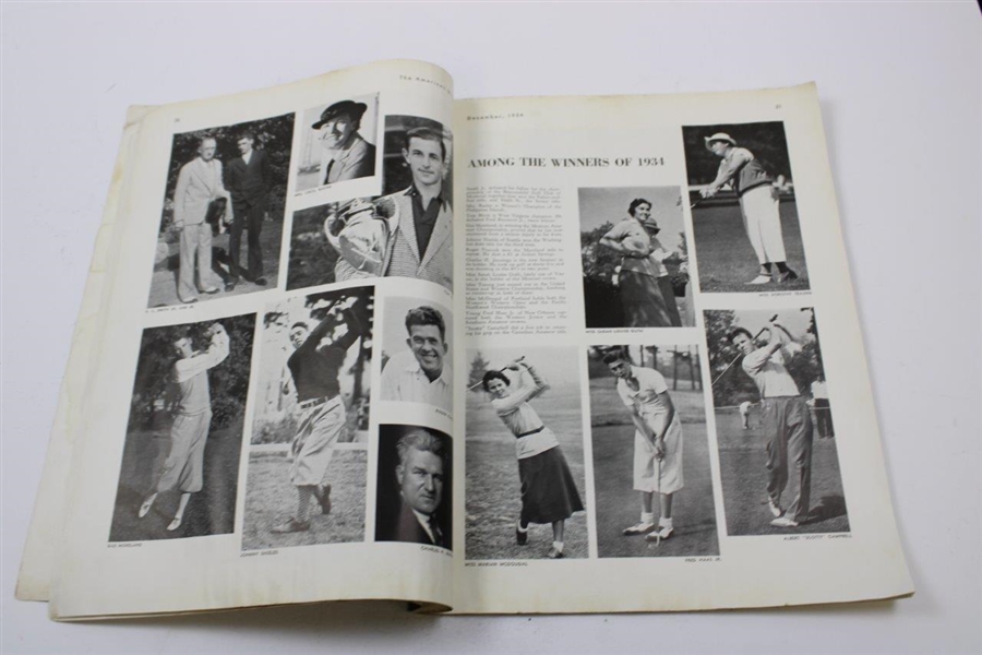 1934 'The American Golfer' Magazine Edited by Grantland Rice - December 1934
