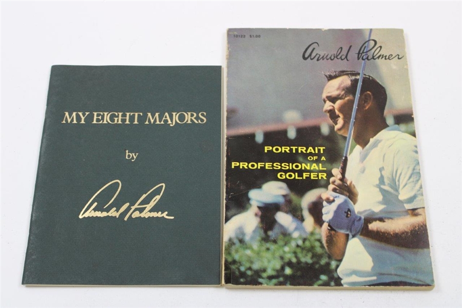 Arnold Palmer 1964 Book 'Portrait of a Professional Golfer' & 'My Eight Majors' Booklet