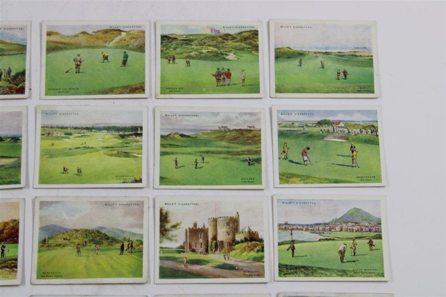 Circa 1924 Full Set of Wills 'Golfing' Cigarette Cards