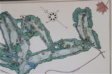 Capilano G&CC (Canada) J.P. Izatt Visual Survey Map - Framed