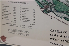 Capilano G&CC (Canada) J.P. Izatt Visual Survey Map - Framed