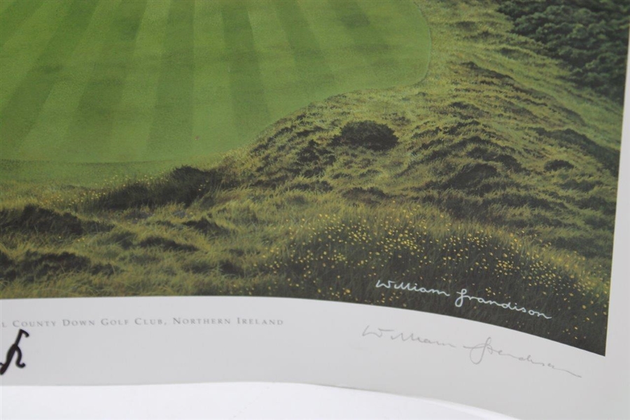 Royal County Down Golf Club LE 124/850 Print Signed by Christy O'Connor Jr. JSA ALOA