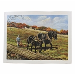 Memorable Moments Farm Field Plow Ltd Ed 95/450 Print by Artist Vic Gibbons