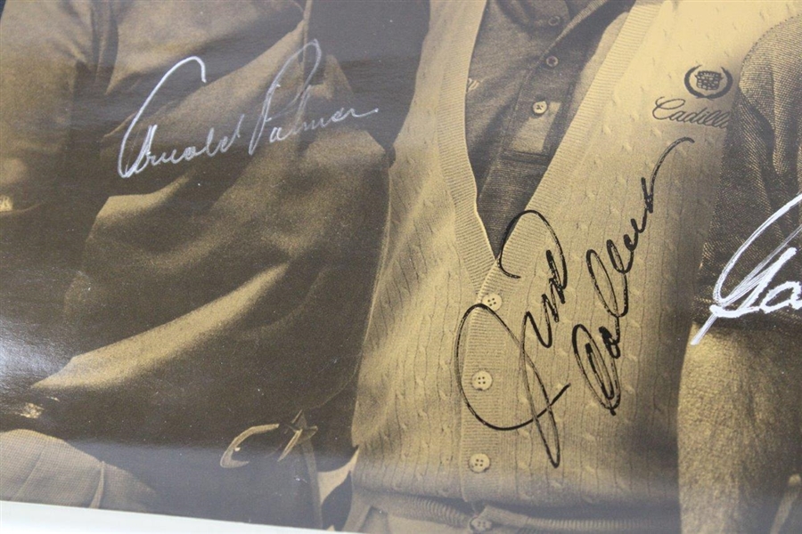 Palmer, Player, Floyd, & Colbert Signed Vantage Championship Poster JSA ALOA