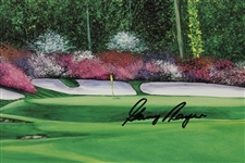 Gary Player Signed Augusta National Hole 13 Ltd Ed 271/5000 Nancy Raborn Print JSA ALOA