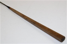 W.E. Carness 33 Brass Putter with Unique Wood Grip